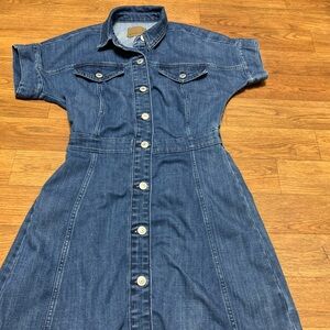 Misses American Eagle Blue Denim Dress Size XS